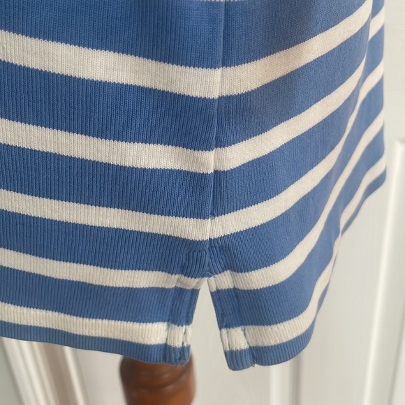 Vintage 1990s Ralph Lauren top striped blue white 100% cotton women’s size M - Picture 7 of 12